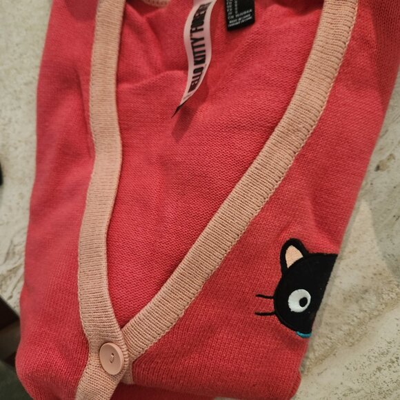 2011 Forever 21 Hello Kitty Chococat Sanrio Cardigan size Small - Picture 9 of 10
